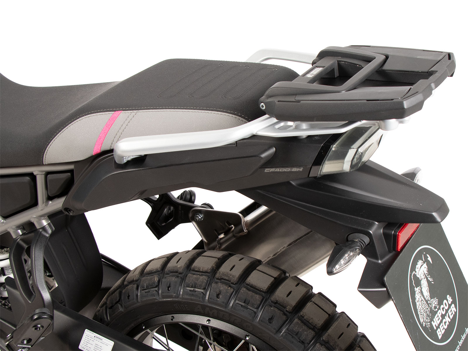 Easyrack Topcaseträger für Originalbrücke schwarz für CF Moto 450 MT (2024-)