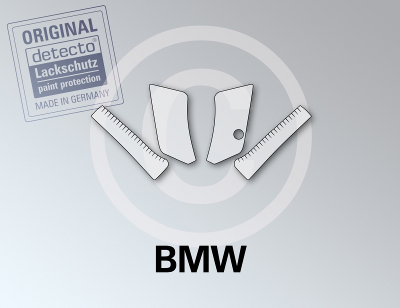 Lackschutzfolien-Set-Fussrasten-4-teilig-BMW-K-1200-GT-Bj-06-08 Set di pellicole protettive per pedane 4 pezzi per BMW K1300GT