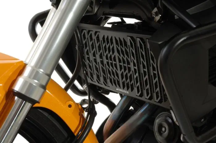 Protección de radiador Touratech rejilla de radiador para Kawasaki Versys 650 2012-2014 aluminio negro