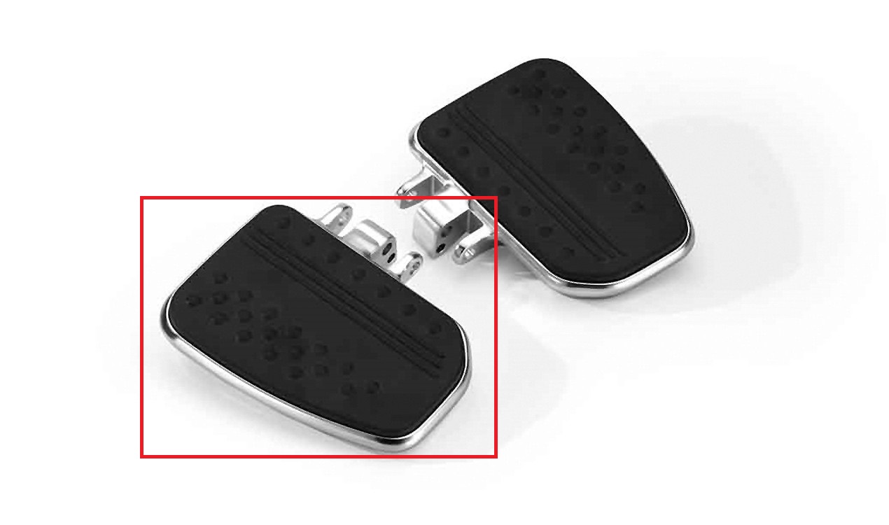 77258562683-Trittbrett-links Piastra pedana passeggero sinistra originale BMW per K48 K1600GTL dal 2015 K61 K1600 Bagger