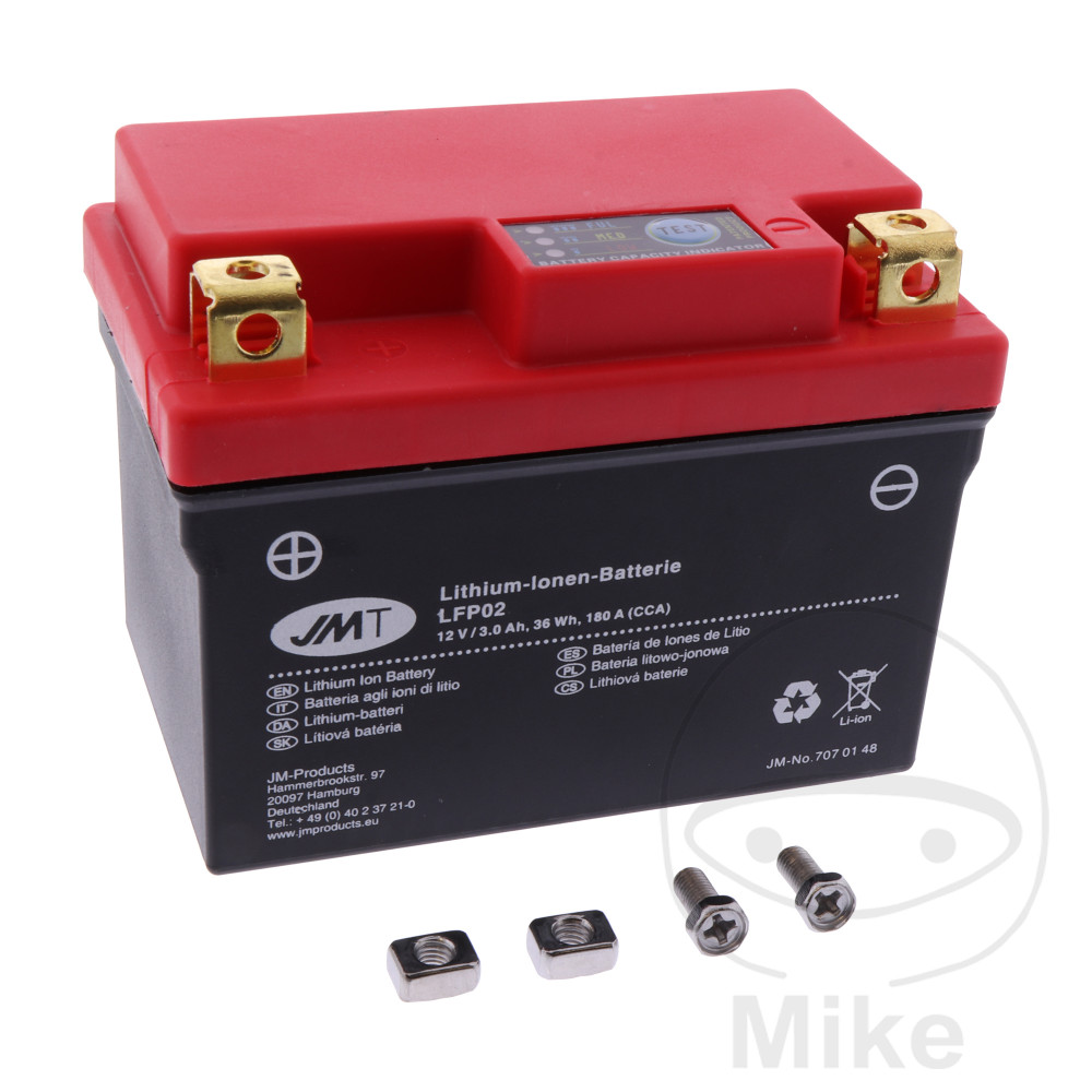 1000_7070148 Batterie Motorrad LFP02 JMT Lithium-Ion avec affichage
