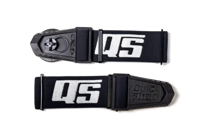 Soporte de gafas QUICK STRAPS para casco de enduro negro Soporte de gafas QUICK STRAPS para casco de enduro negro
