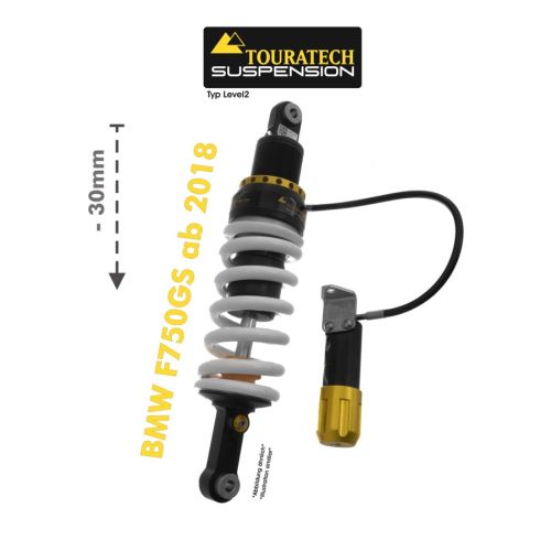 Touratech Sospensione Abbassamento -30mm per BMW F750GS dal 2018 Tipo Livello2