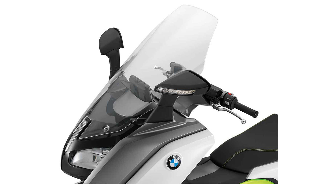 C_evolution_Lightwhite_uni_Electricgreen_Windschild_A0178599 Pare-brise original BMW Tourenwindschild 20 cm plus haut pour C evolution