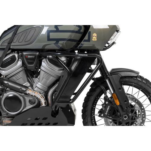Barre di protezione in acciaio inox nere per Harley-Davidson RA1250 Pan America