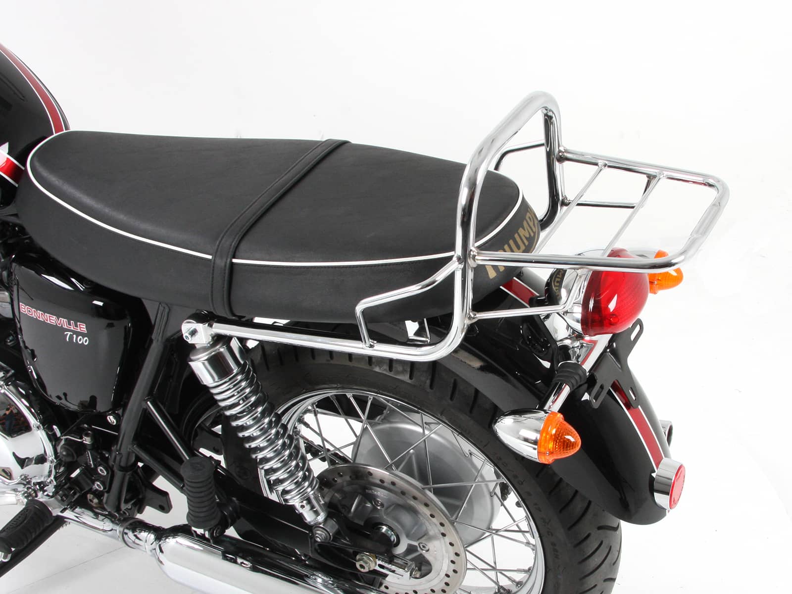 Rohrgepäckbrücke Topcaseträger chrom für Triumph Bonneville/T 100/SE (2002-2016)