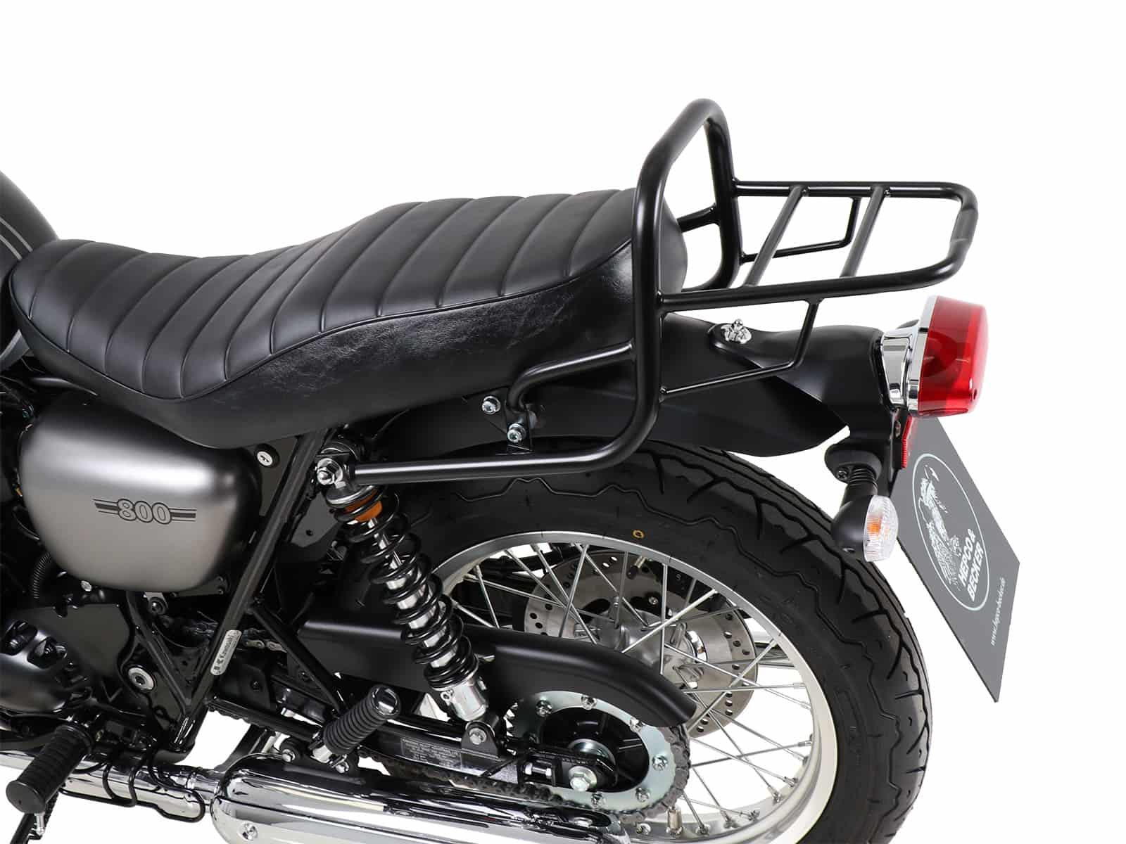 Rohrgepäckbrücke Topcaseträger schwarz für Kawasaki W 800 Street / Cafe / Standard (2019-2025)