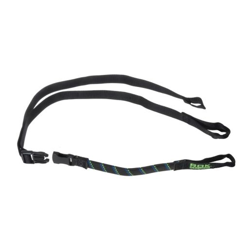 Rokstraps Strap It™ Motorbike Adjustable *black-blue/green* 45 - 150 cm 2 pcs with loops