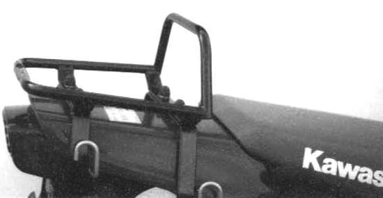 Rohrgepäckbrücke Topcaseträger schwarz für Kawasaki KLR 650 (1995-2003)