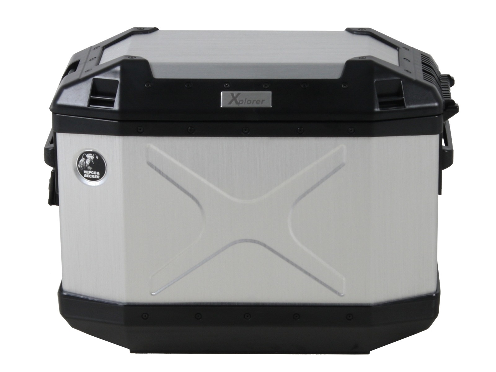 610209_00_00_front_shop Hepco&Becker Aluminum Side Case Xplorer 30 Silver Right