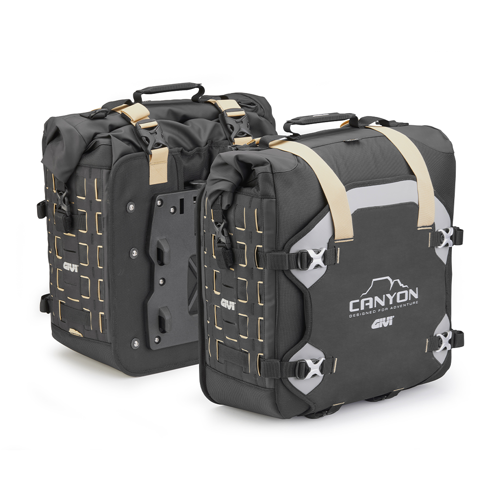 GRAVEL T - Waterproof Satteltaschen (Paar) für Träger PL, PLR, PL_CAM, Volumen je 35 Liter