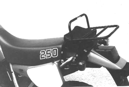 Rohrgepäckbrücke Topcaseträger schwarz für Kawasaki KLR 250 (1985-1991)