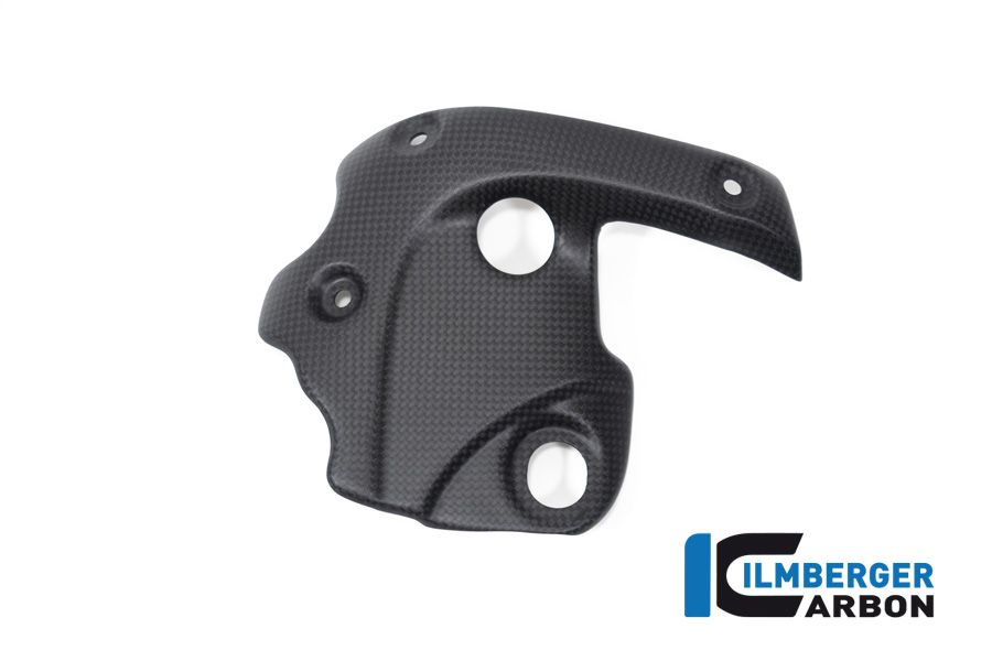 Parafango in carbonio opaco per il sistema di scarico del Ducati Diavel 1260 dal 2019