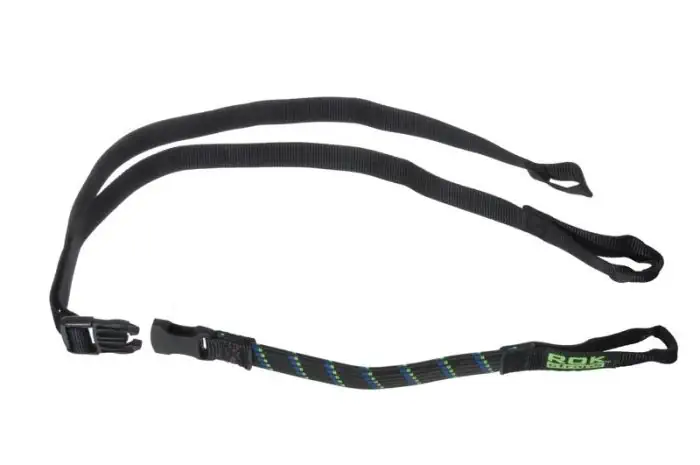 Rokstraps Strap It™ Motorbike Adjustable *black-blue/green* 45 - 150 cm 2 pcs with loops