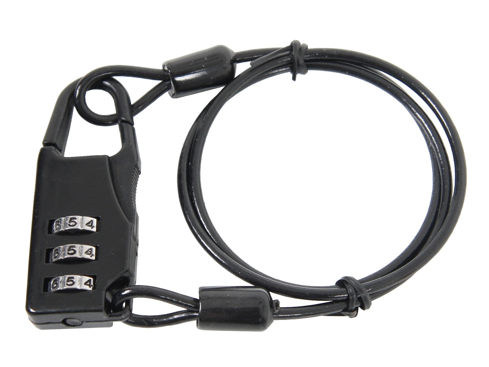 Candado de combinación Hepco&Becker con cable de acero de 50 cm
