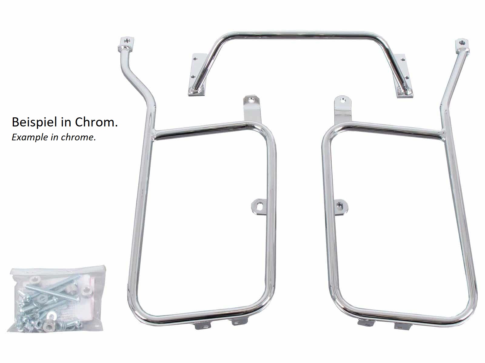 Seitenkofferträger festverschraubt schwarz für Suzuki VL 800 Intruder LC Volusia (2001-2008) / C 800 Intruder / Black Edition (2005-2016)