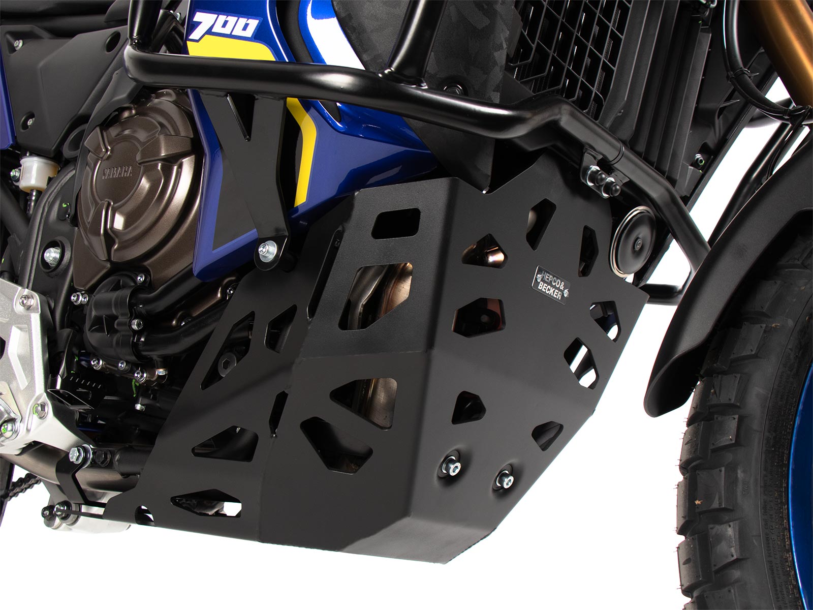Motorschutzplatte schwarz für Yamaha Ténéré 700 World Raid (2022-2024)/World Rally (2023-2024)