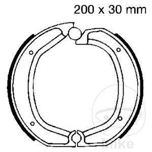 Zapatas de freno sin muelle EBC para BMW R90/6 R90S R100RT R100RT R100S R75 /5 /6 /7 R45N R45S