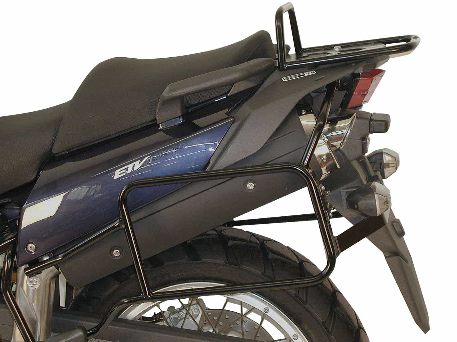 Seitenkofferträger festverschraubt schwarz für Aprilia Caponord ETV 1000 (2001-2007)