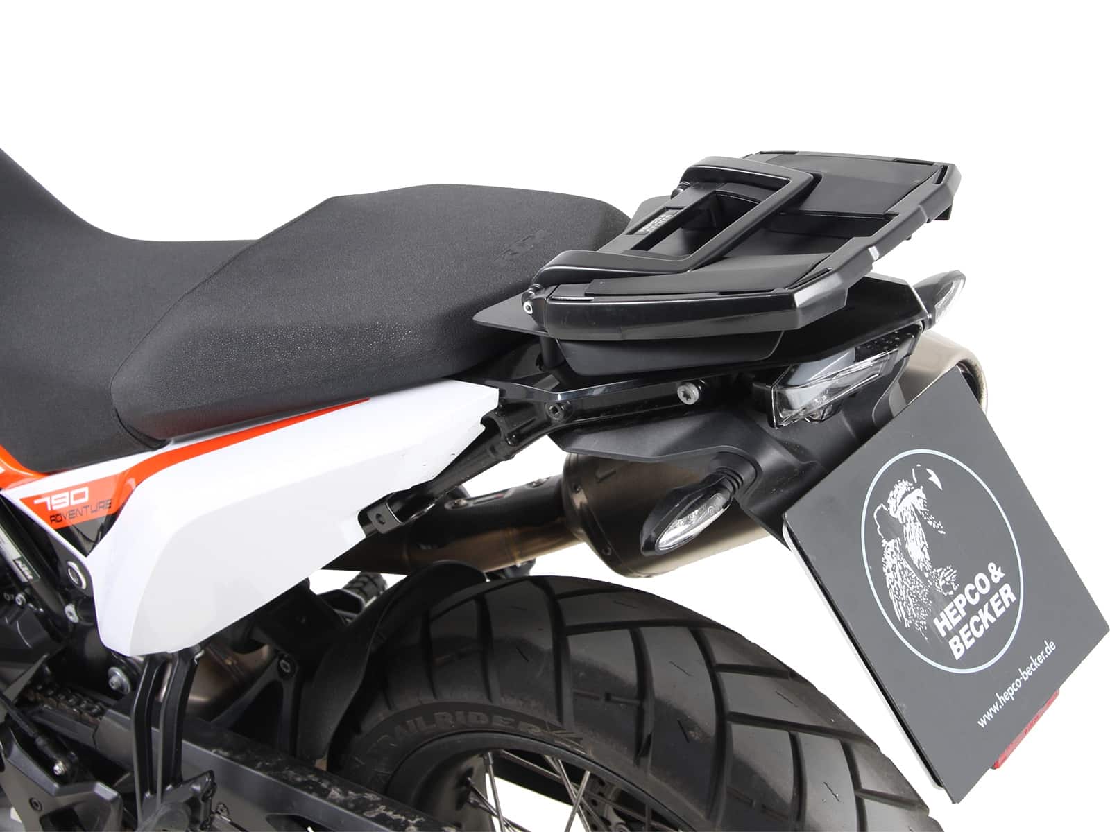 Easyrack Topcaseträger für Kombination mit Original-Gepäckbrücke schwarz für KTM 790 Adventure  (2019-2021)