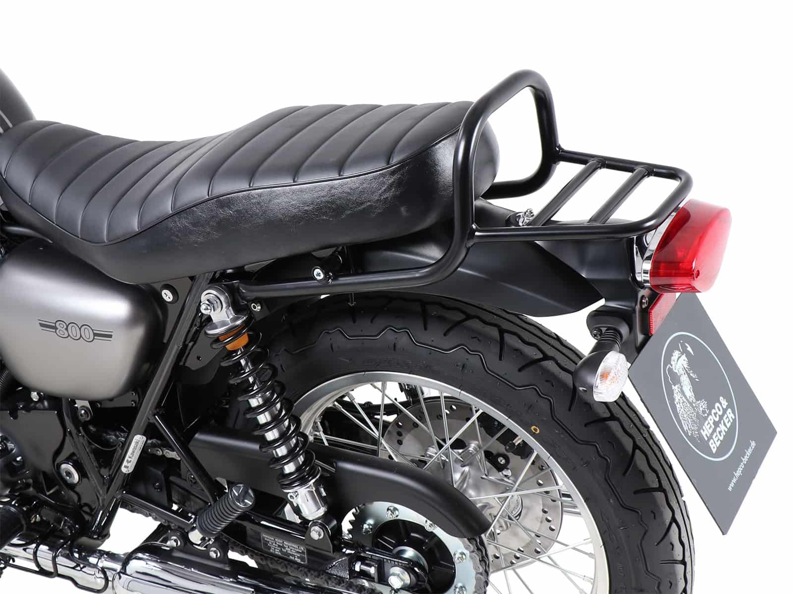 Rohrgepäckbrücke schwarz für Kawasaki W 800 Street / Cafe / Standard (2019-2025)