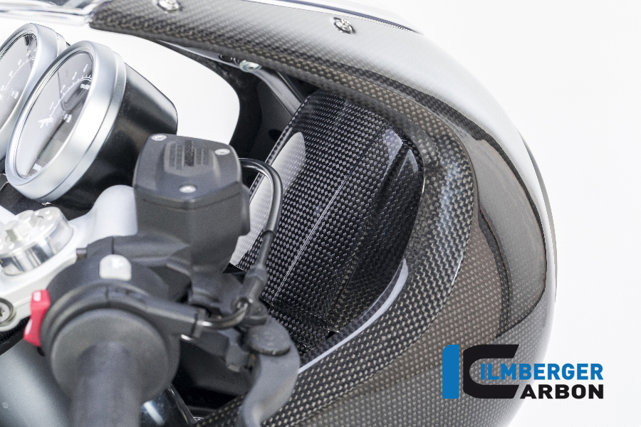 Cache en carbone derrière le phare carénage cockpit pour BMW R nineT Racer