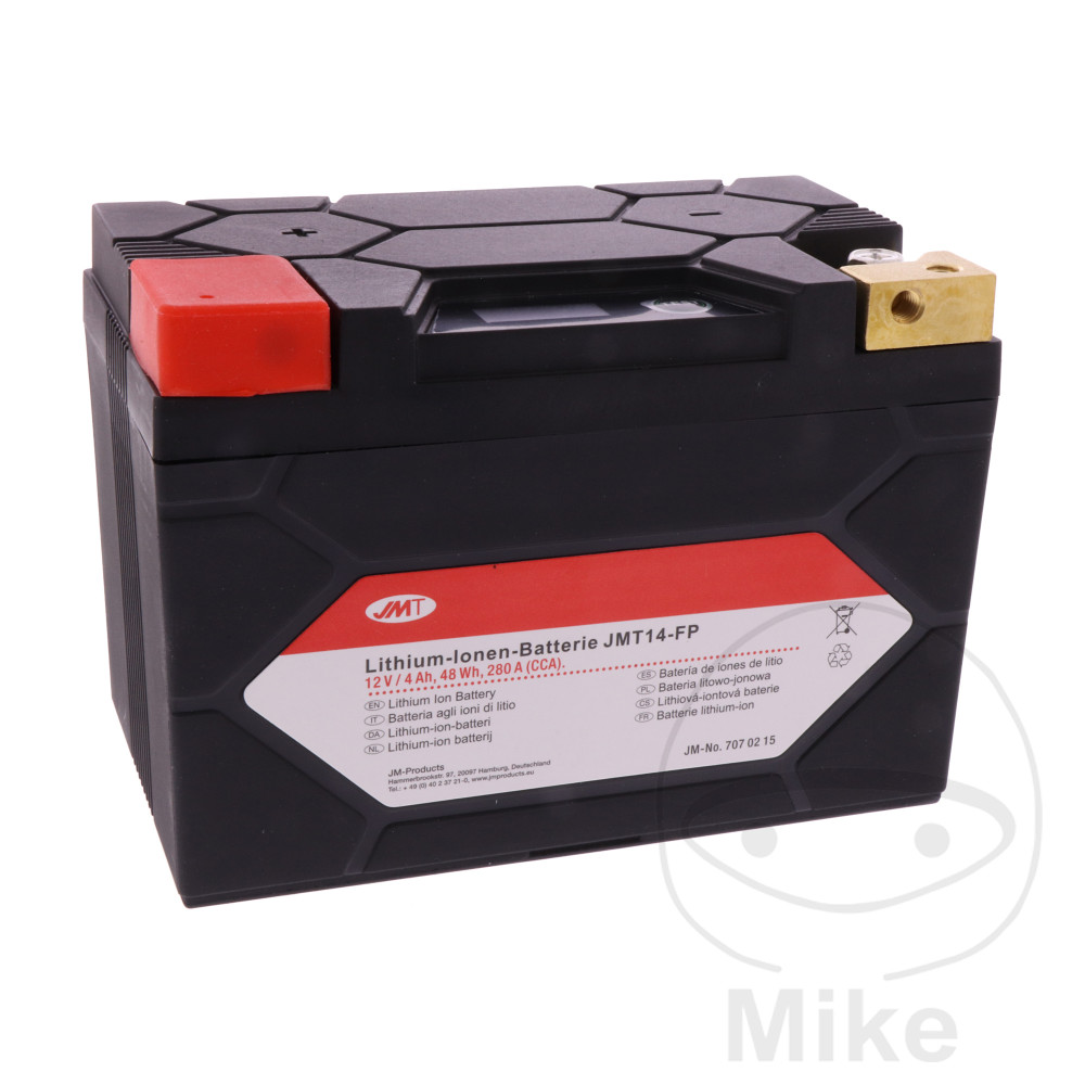 1000_7070215 Batterie de moto JMT14-FP JMT Lithium-Ion avec indicateur