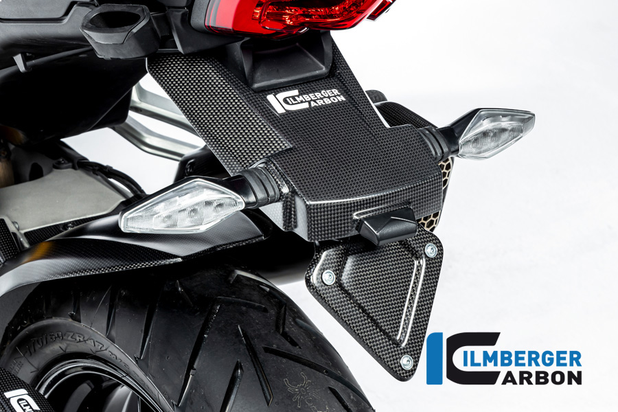 Support de plaque en carbone mat pour Ducati Multistrada V4 / V4S à partir de 2020
