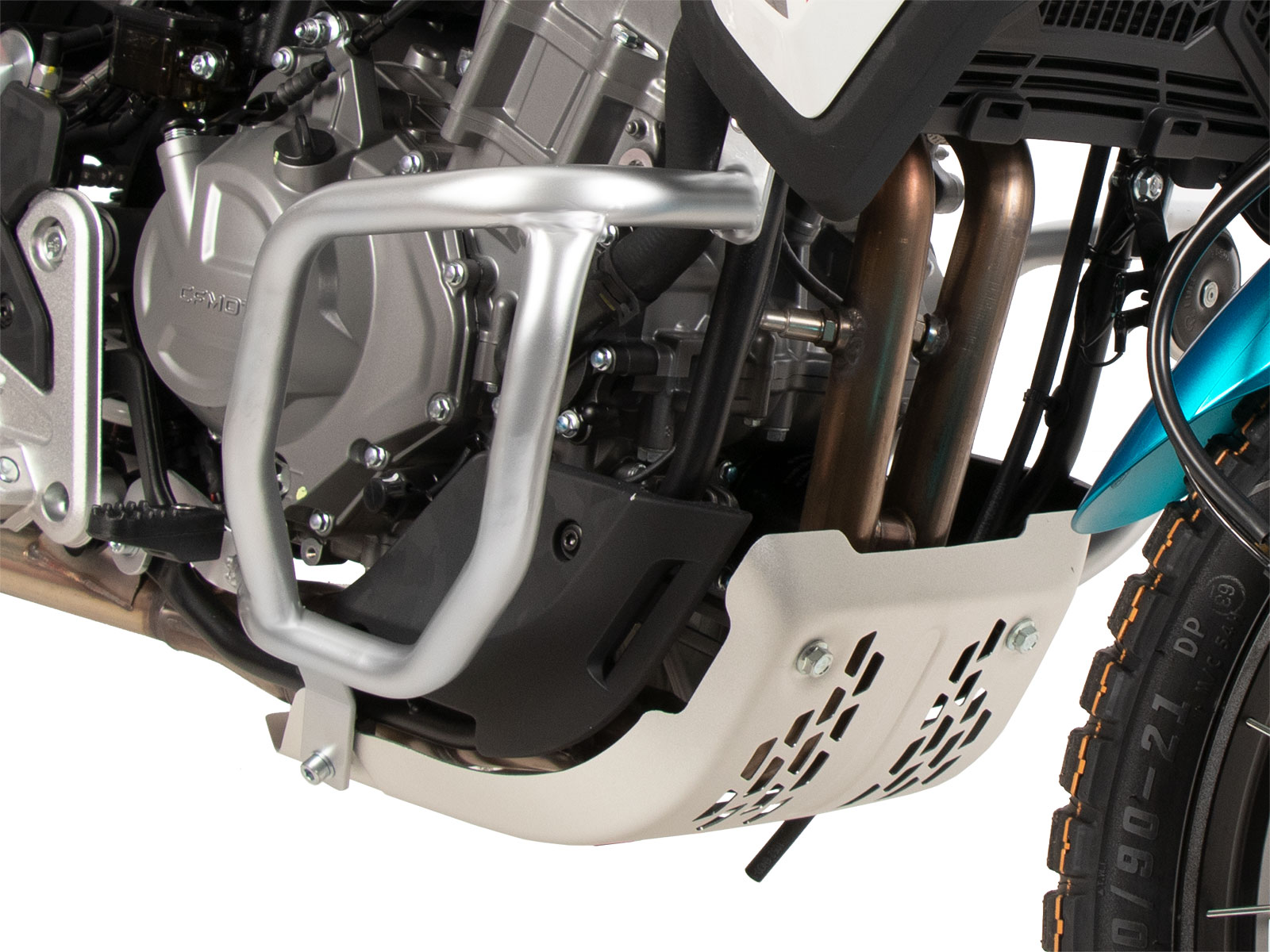 Motorschutzbügel silber für CF Moto 450 MT (2024-)