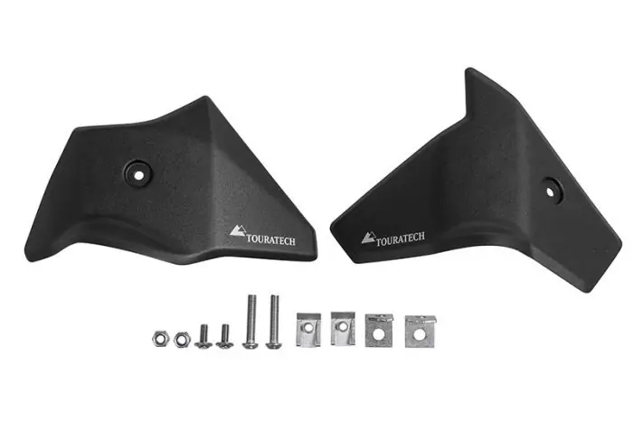Set di copertura della valvola del gas Touratech nera per BMW R1250GS / R1200GS LC dal 2017 in poi