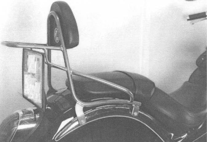 Sissybar ohne Gepäckträger chrom für Kawasaki VN 2000 (2004-2010)