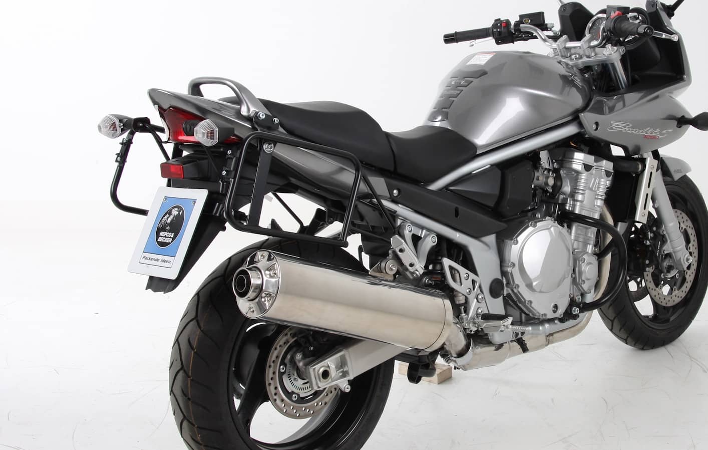 Seitenkofferträger Lock-it schwarz für Suzuki GSF 1250/S Bandit (2007-2016) (silberne Soziusfußrasten)
