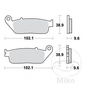 Plaquette de frein standard TRW pour BMW C600 C650 Sport C650GT C Evolution