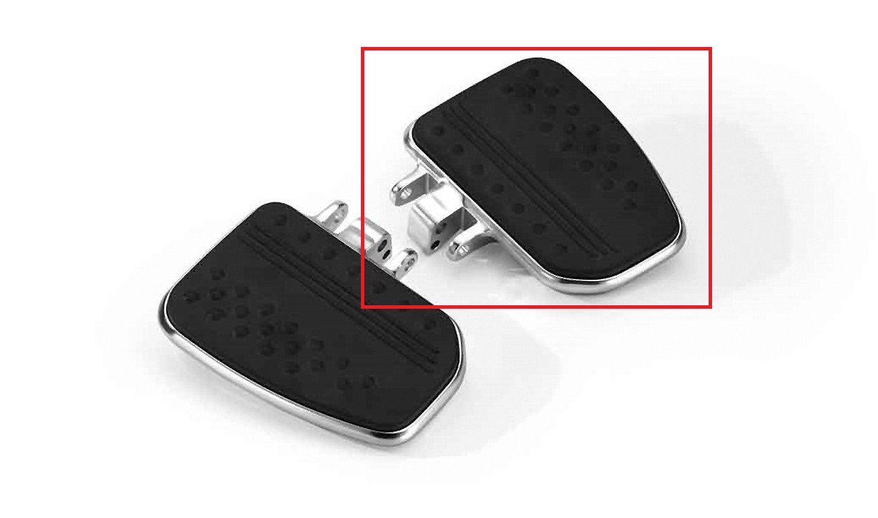 77258562684-Trittbrett-rechts Piastra pedana passeggero originale BMW destra per K48 K1600GTL dal 2015 K61 K1600 Bagger