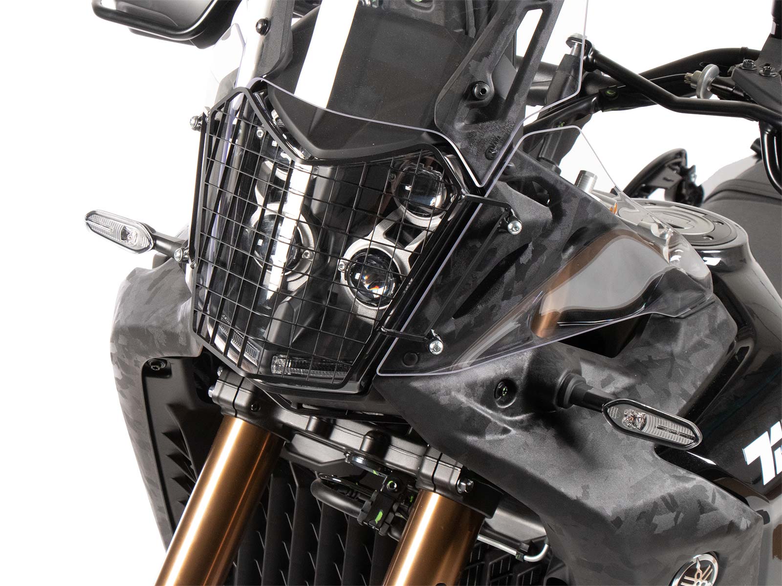 Lampenschutzgitter schwarz für Yamaha Ténéré 700 World Raid (2022-2024)/World Rally (2023-2024)