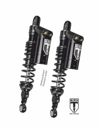 Set de suspension stéréo BLACK-T Stage3 avec réservoir pour Harley Davidson FLH / FLTR Road Glide / Road K