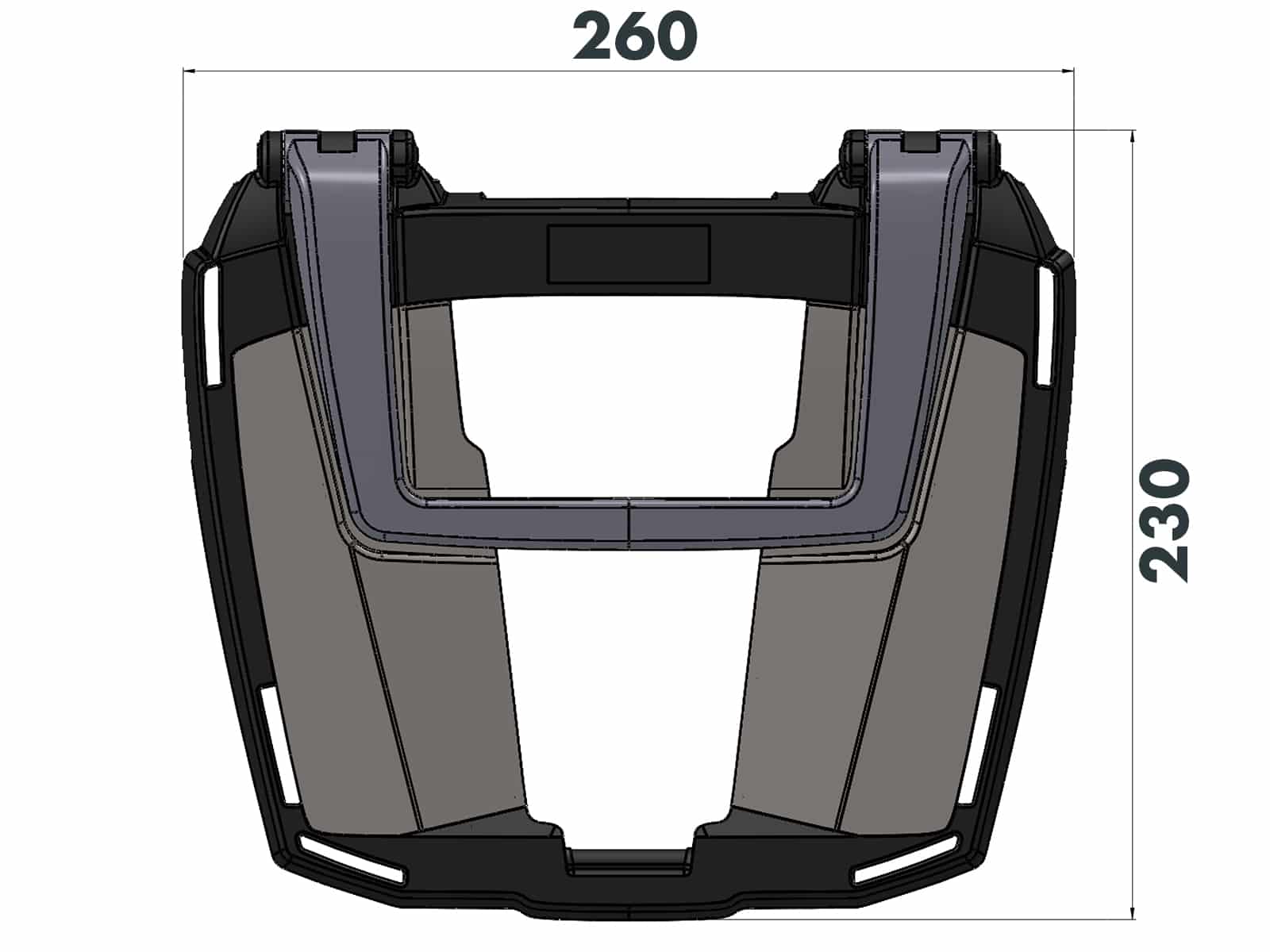 Easyrack Topcaseträger schwarz für Honda CBF 1000 (2006-2011)
