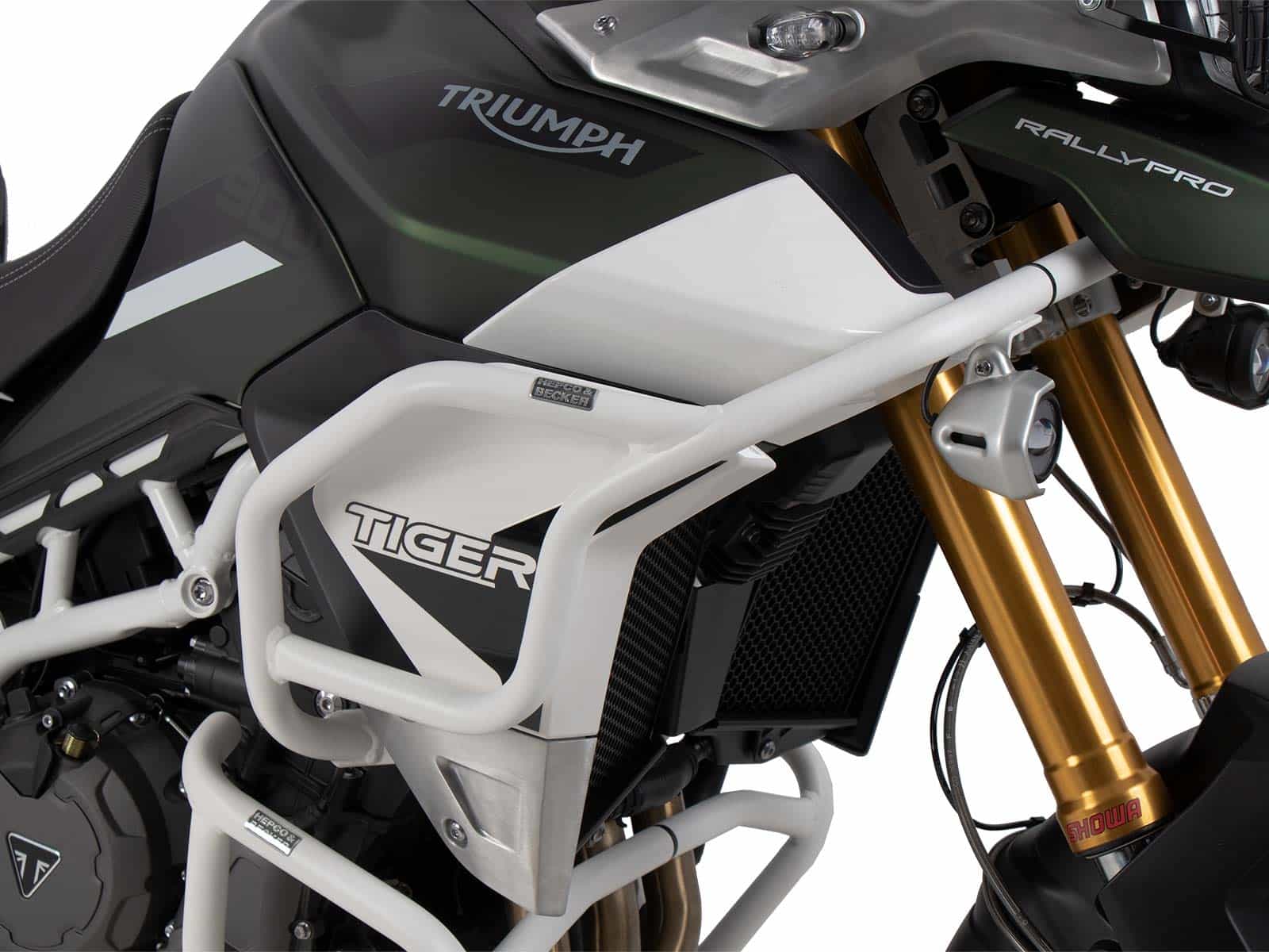 Tankschutzbügel weiß für Triumph Tiger 850 Sport (2021-)