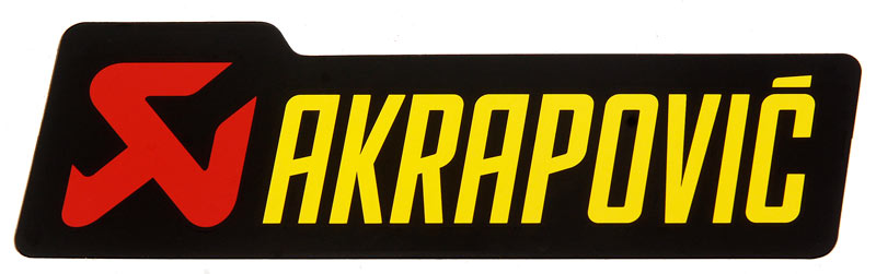 Akrapovic Aufkleber 120 mm hitzefest