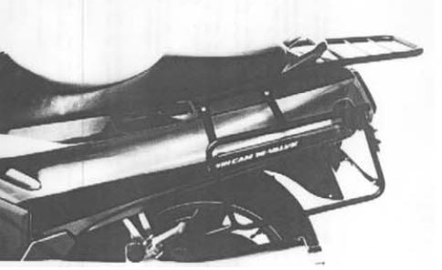 Seitenkofferträger festverschraubt schwarz für Kawasaki ZZ-R 1100 (1990-1992)