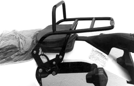 Rohrgepäckbrücke Topcaseträger schwarz für Honda XLR 125 (1998-1999)