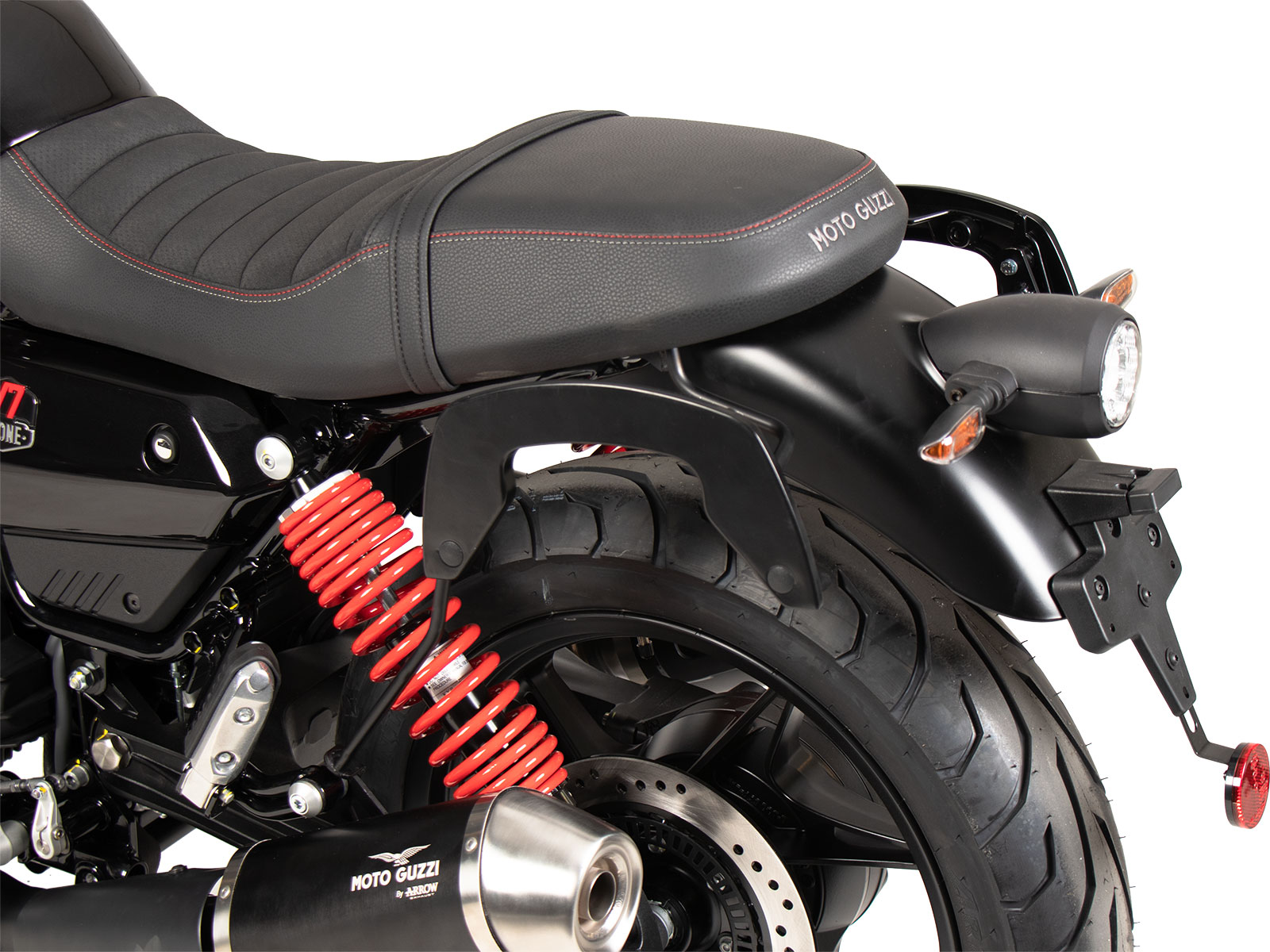 C-Bow Seitenträger schwarz für Moto Guzzi V7 Stone Special Edition (850ccm) (2022-2023)