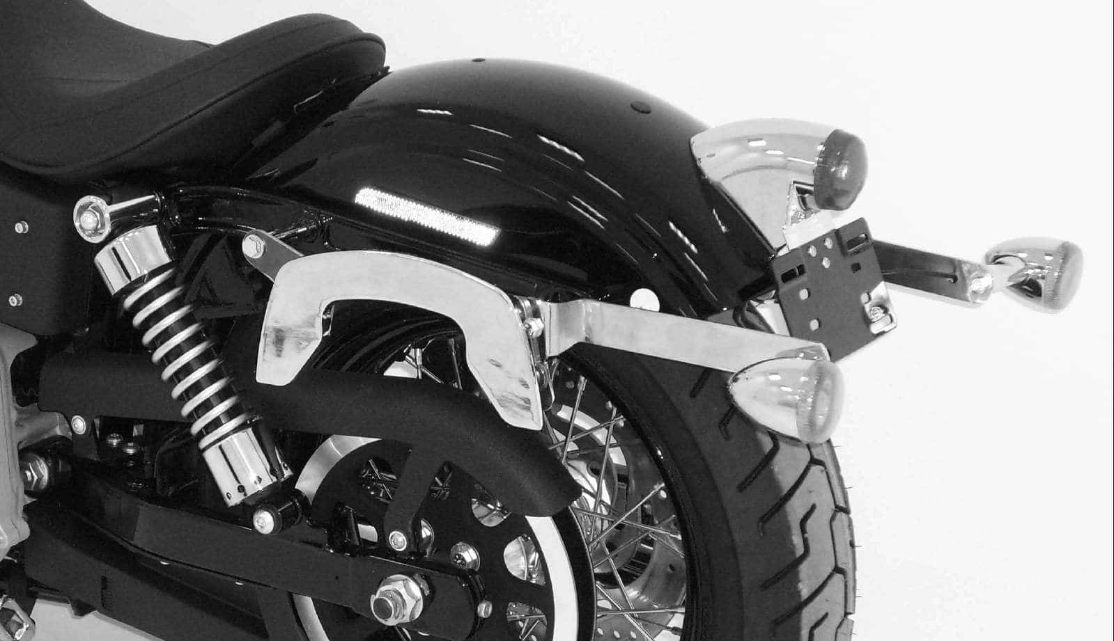 C-Bow Seitenträger chrom für Harley-Davidson FXDB Dyna Street Bob / FXDC Super Glide / Low Rider C-Bow Seitenträger chrom für Harley-Davidson FXDB Dyna Street Bob / FXDC Super Glide / Low Rider