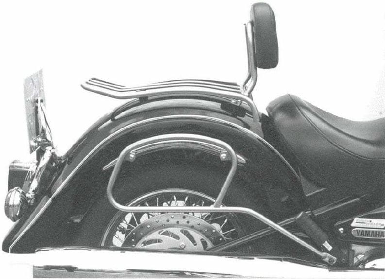 Solorack mit Rückenlehne chrom für Yamaha XV 1600 Wild Star (1994-2004)