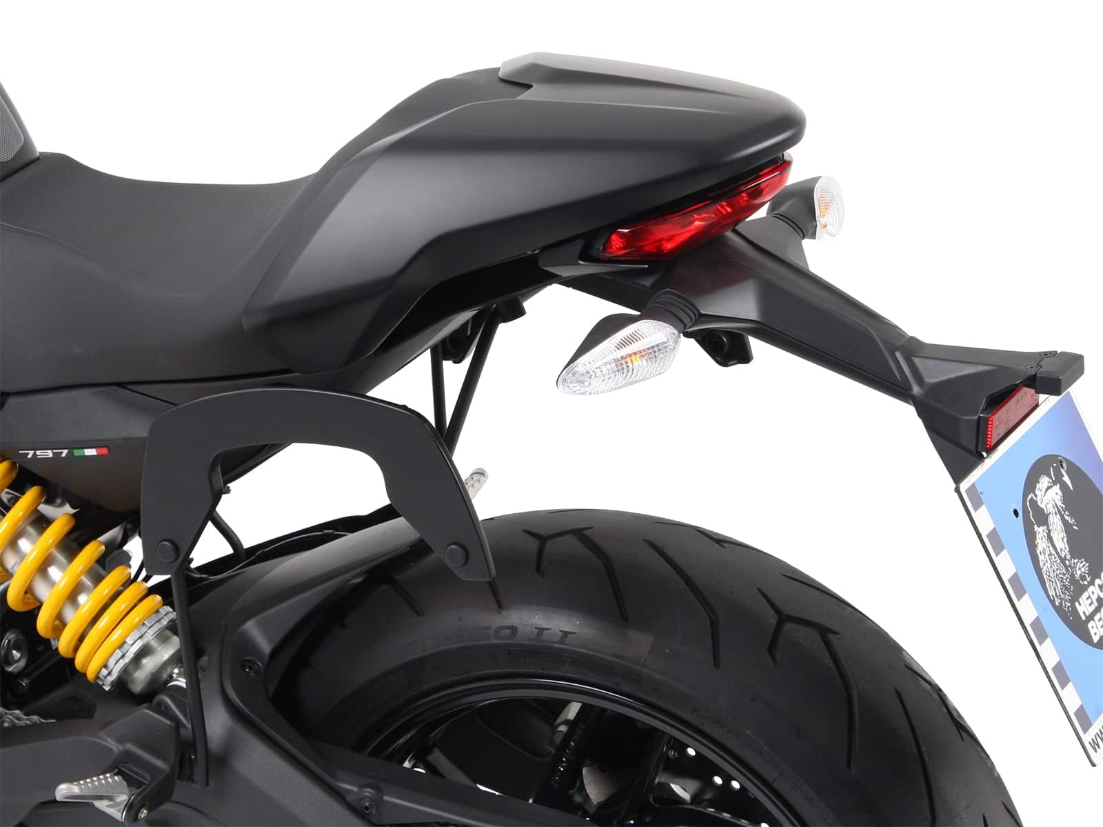 C-Bow Seitenträger schwarz für Ducati Monster 797 (2017-2020)