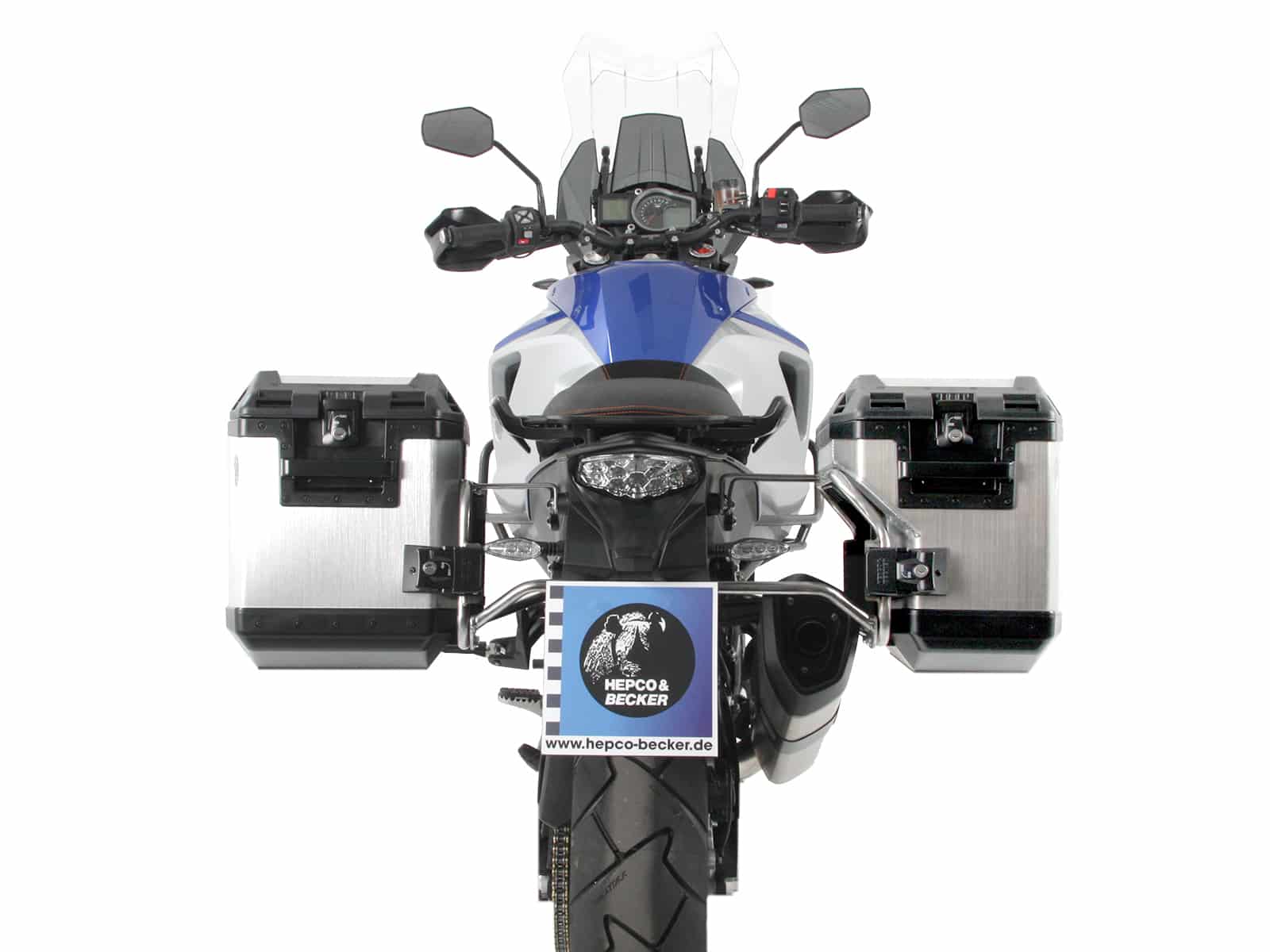 Kofferträgerset Cutout Edelstahl inkl. Xplorer Cutout silber Kofferset für KTM 1290 Super Adventure (2015-2020)