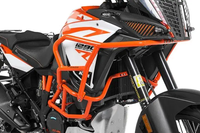 Extension de protection de cadre orange Touratech pour KTM 1290 Super Adventure S / R 1290 (-2020)