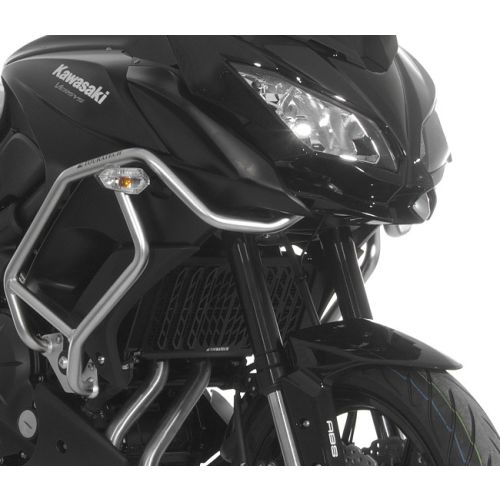 Griglia di protezione del radiatore Touratech per Kawasaki Versys 650 dal 2015 in alluminio nero
