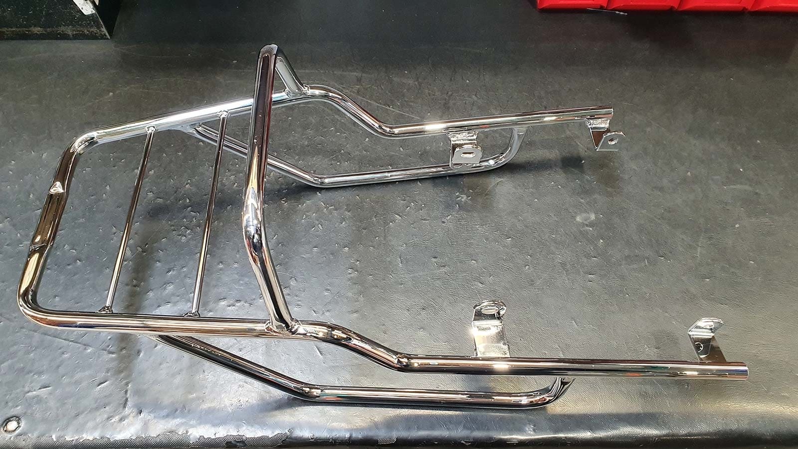 Rohrgepäckbrücke Topcaseträger chrom für Honda GB 500 Clubman (1992)