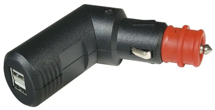 Doublé USB chargeur angulaire 12V / 5V, 2 x 2.5A prises allume-cigare et réseau de bord